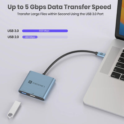 C-Konnect Plus 3-in-1 USB-C Hub