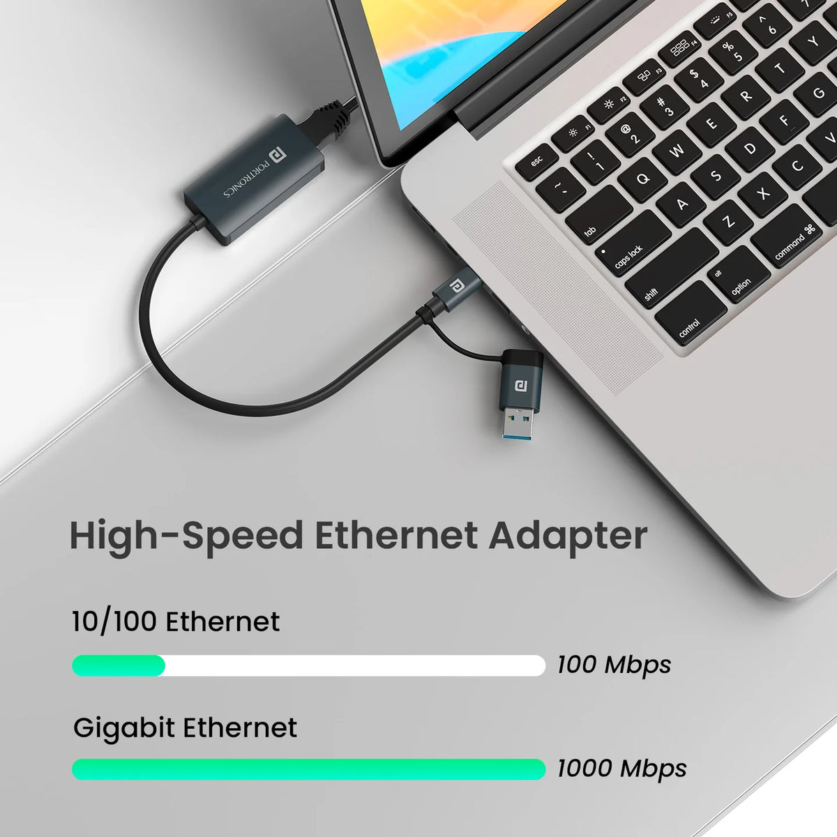 Mport X1 2-in-1 Ethernet Adapter