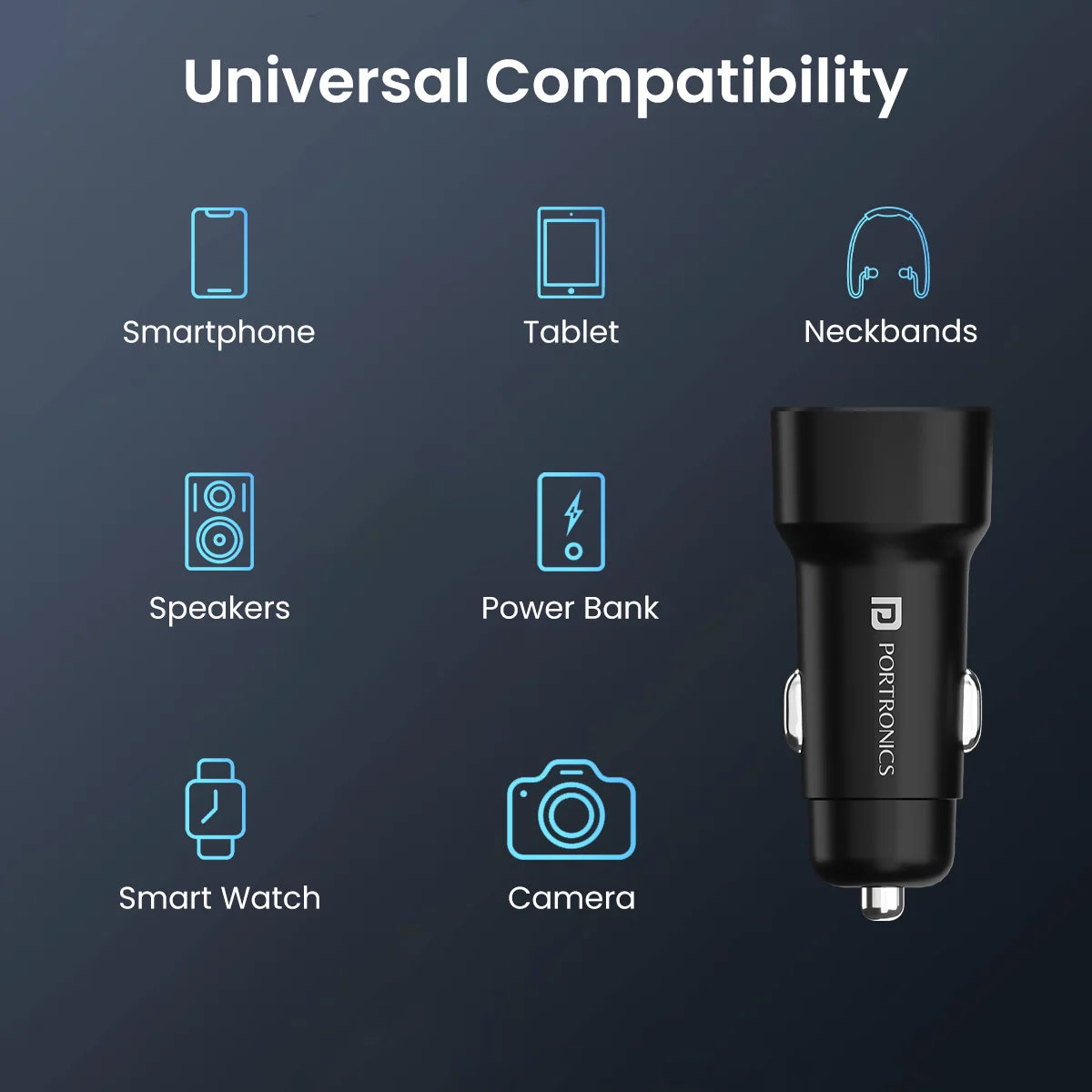 Car Power 30 Dual Port Car Charger