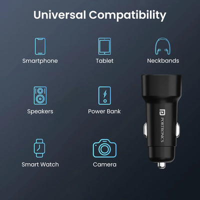 Car Power 30 Dual Port Car Charger