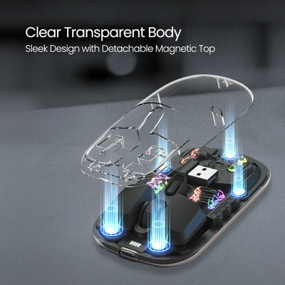 Toad 5 Transparent Wireless RGB Mouse
