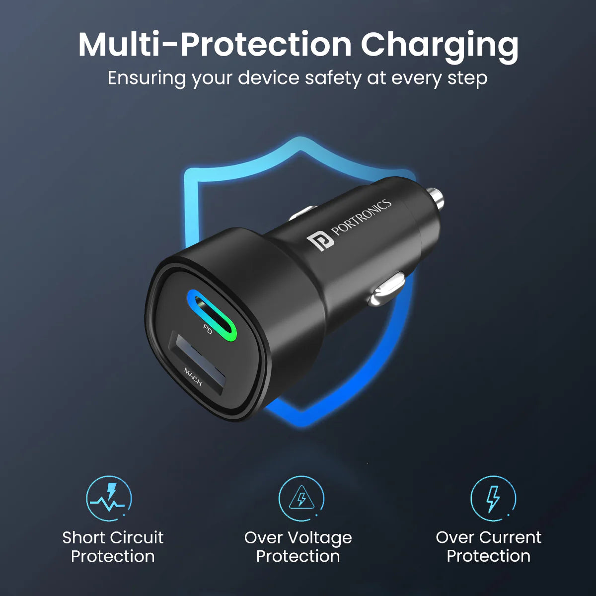 Car Power 30 Dual Port Car Charger