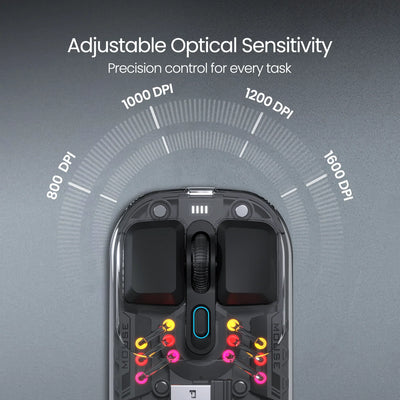 Toad 5 Transparent Wireless RGB Mouse
