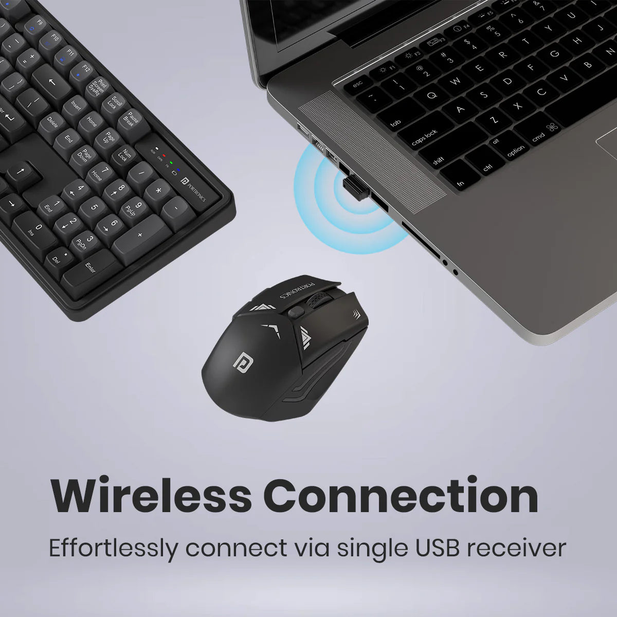 Key9 Combo Wireless Keyboard Mouse Set