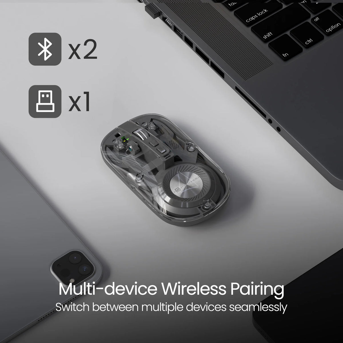 Toad 8 Transparent Wireless Optical Mouse