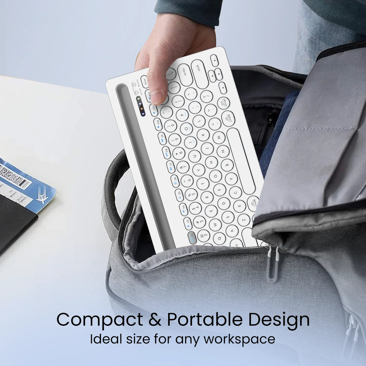 Bubble Dock Wireless Multi-Device Keyboard