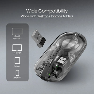 Toad 8 Transparent Wireless Optical Mouse