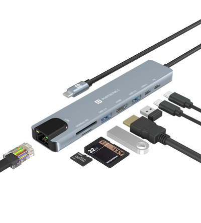Mport 8 8-in-1 USB-C Hub