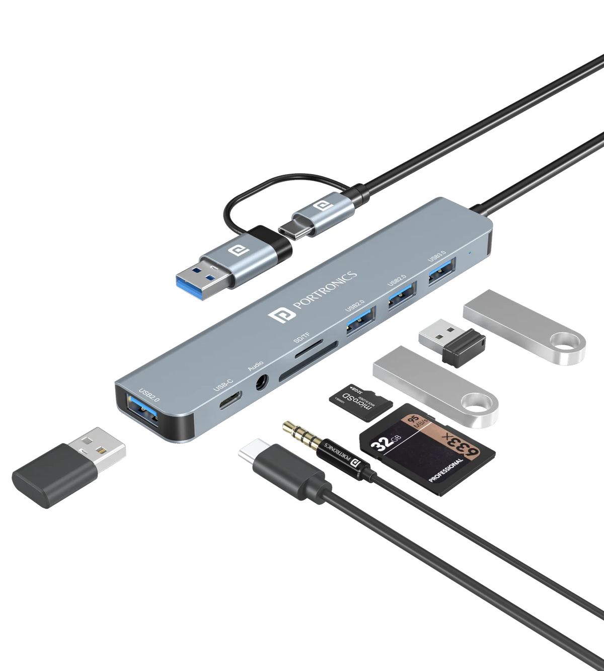 Mport 8 Plus 8-in-1 USB-C Hub