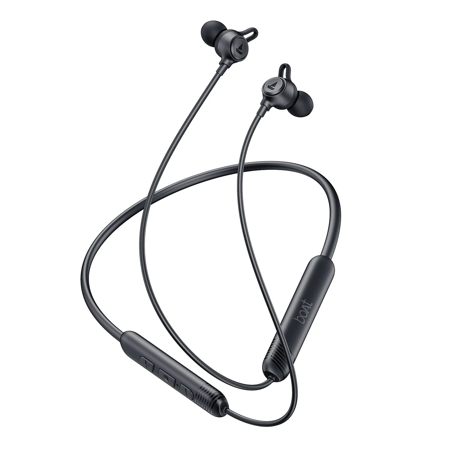 Rockerz Strive Magnetic Neckband #color_onyx-black