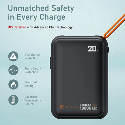 Aero 65 20000mAh Fast Charging Powerbank