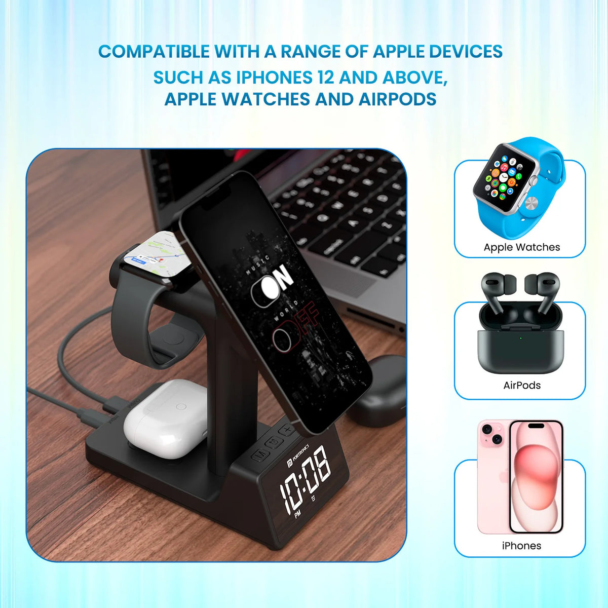 Bella 2 15W 3-in-1 Wireless Charger