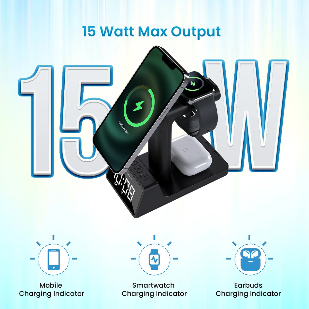 Bella 2 15W 3-in-1 Wireless Charger