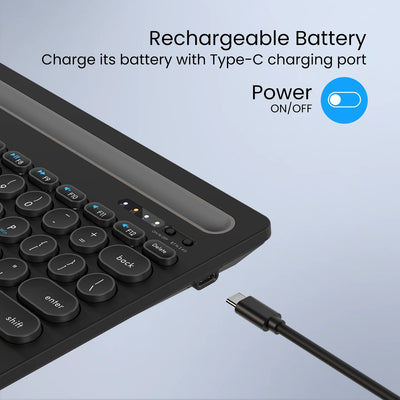 Bubble Dock Wireless Multi-Device Keyboard