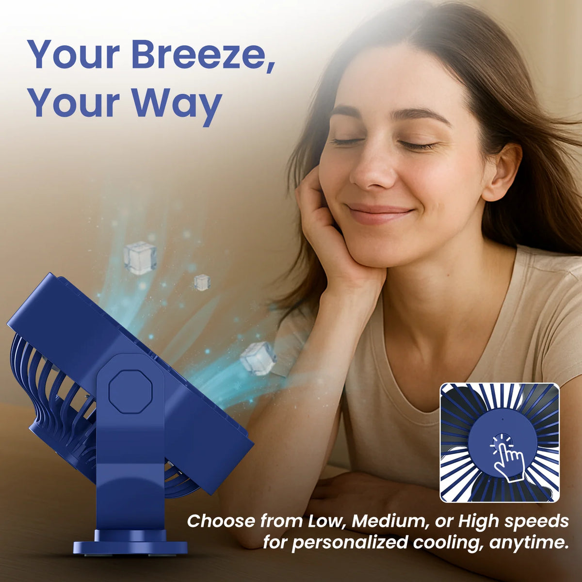 Chill On 5000RPM Type-C Desktop Fan