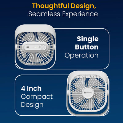 CoolCube Mini 2000mAh Portable Desk Fan