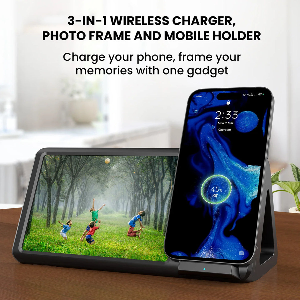 Freedom 5 15W Wireless Charger Photo Frame
