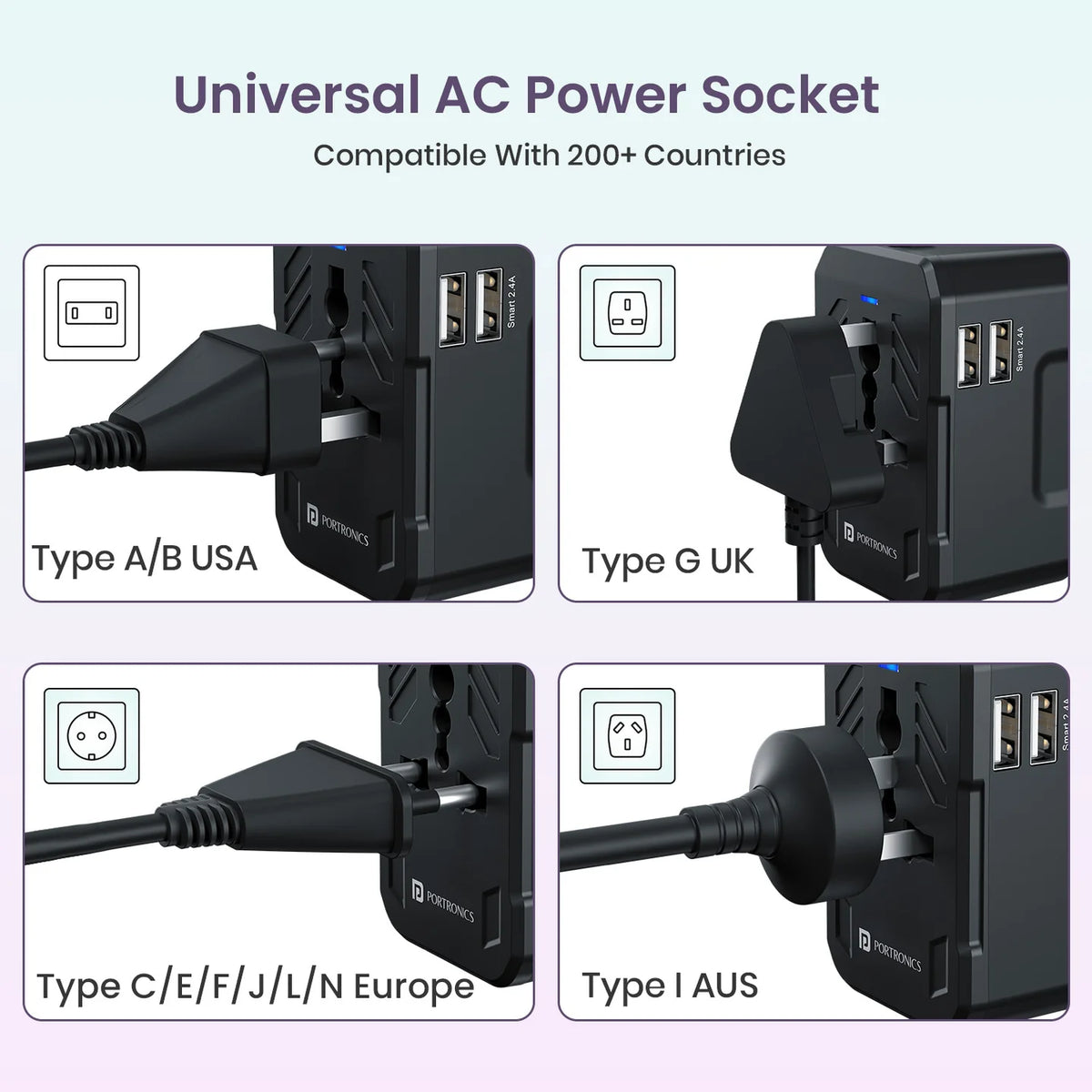 Universal Travel Adapter JuiceMate 2