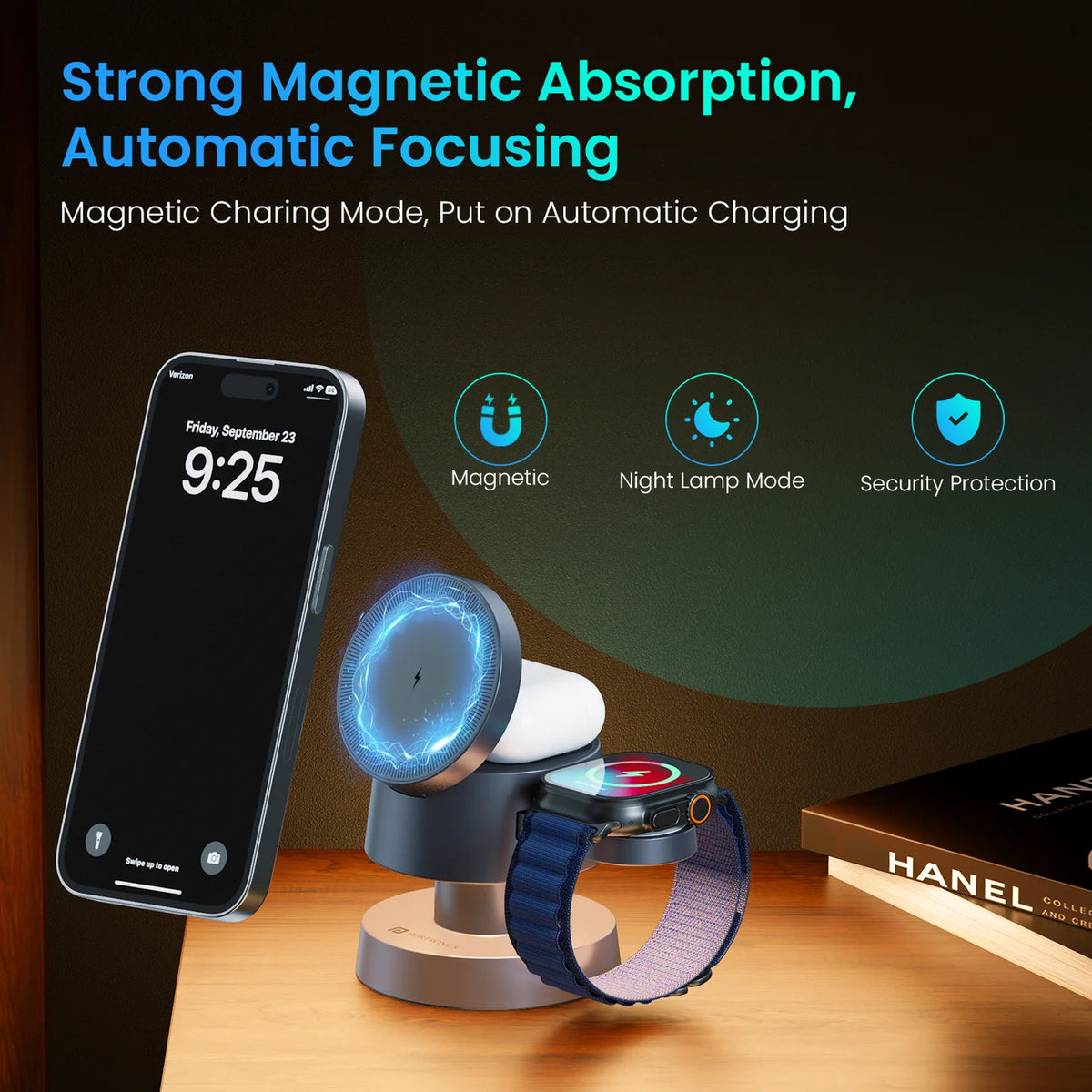 Tricharge 4-in-1 Magnetic Wireless Charger