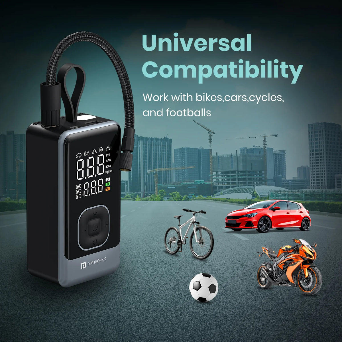 Vayu 8.0 150 PSI Portable Tyre Inflator