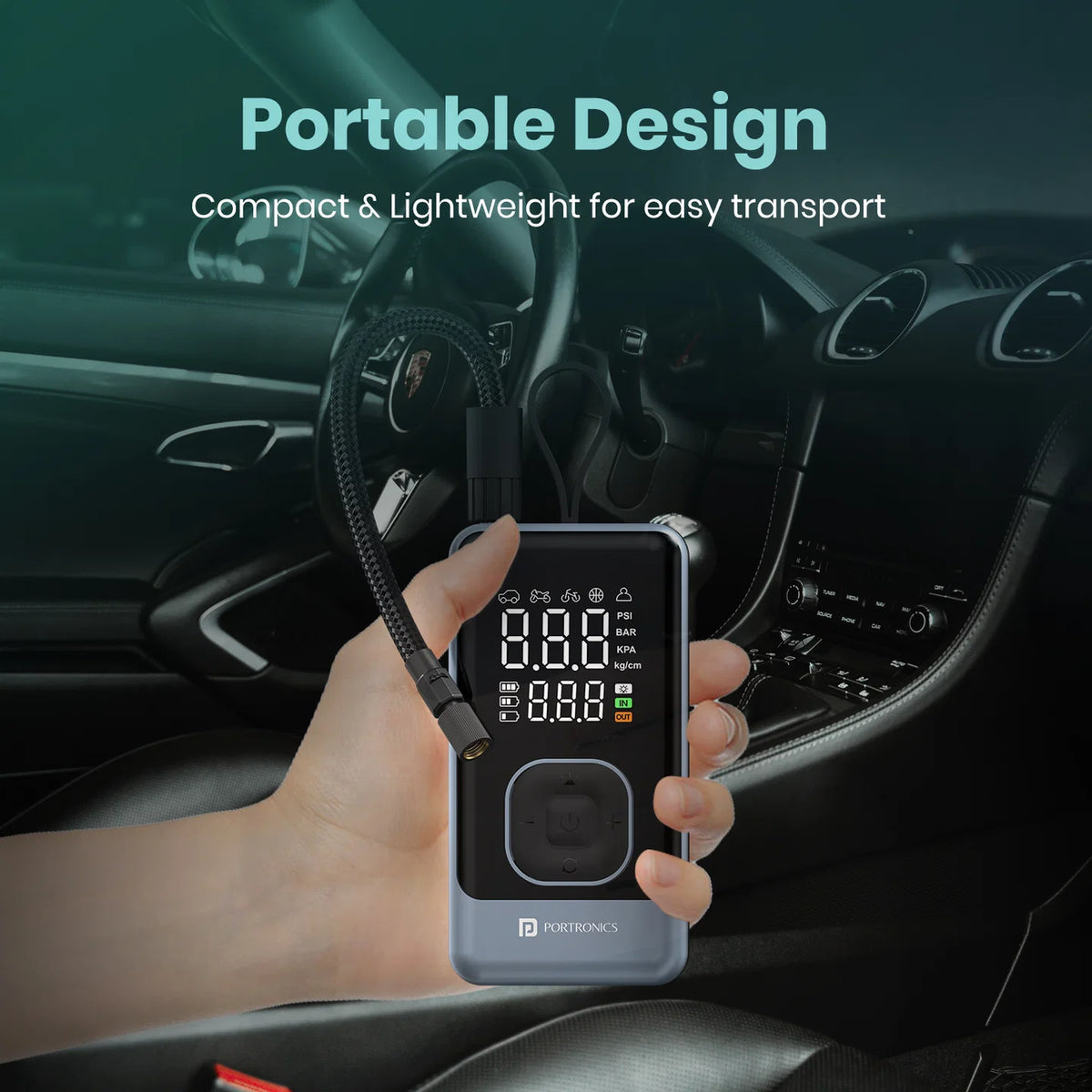 Vayu 8.0 150 PSI Portable Tyre Inflator