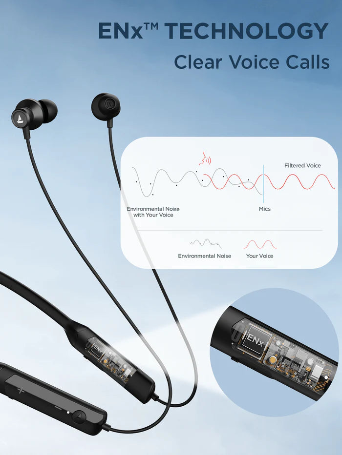 Rockerz Apex Magnetic Neckband #color_stellar-black