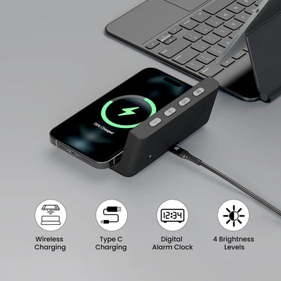Freedom 4A Wireless Charger Alarm Clock
