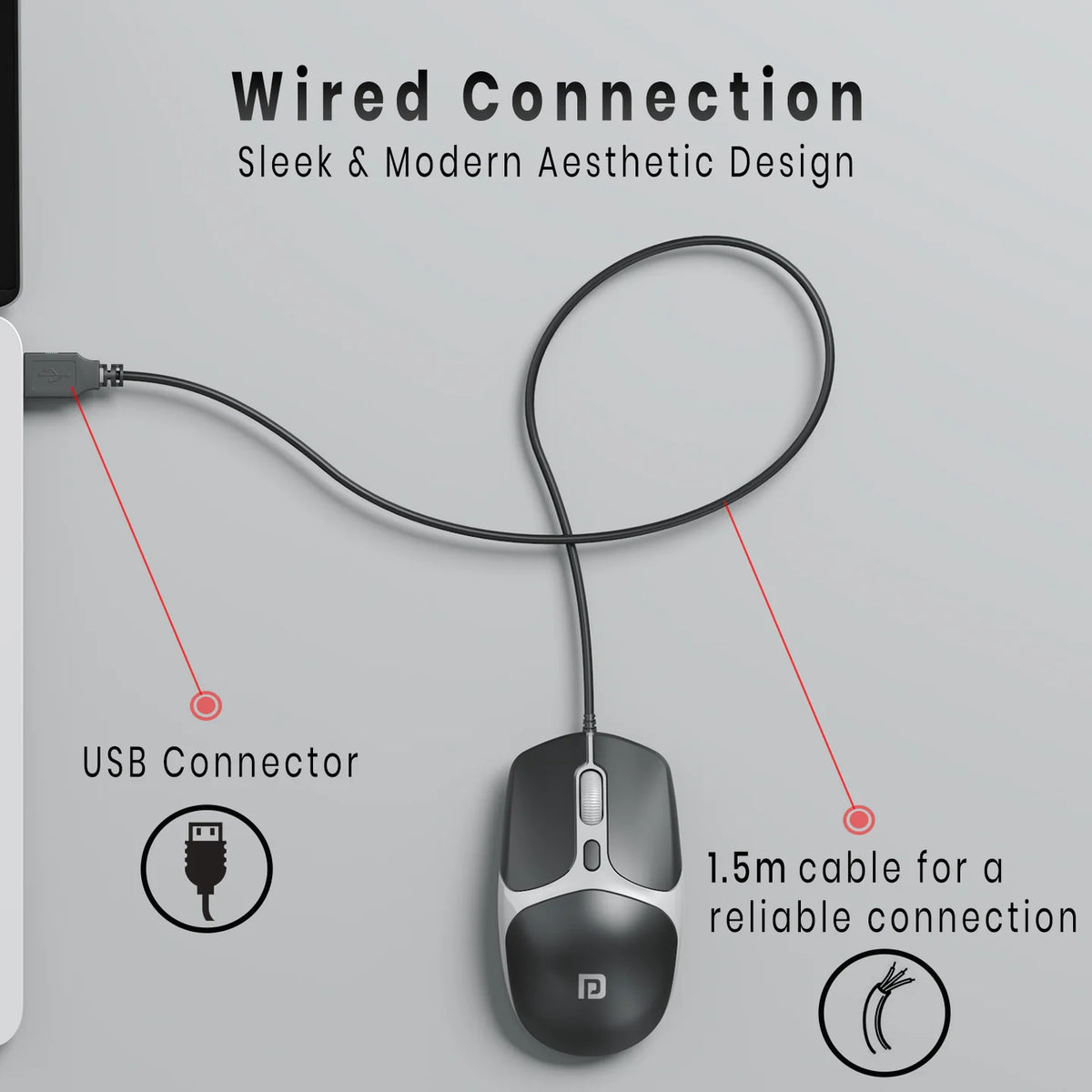 TOAD 103 Wired Optical Mouse