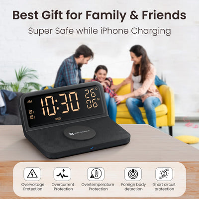 Freedom 4E 15W Wireless Charger Alarm Clock