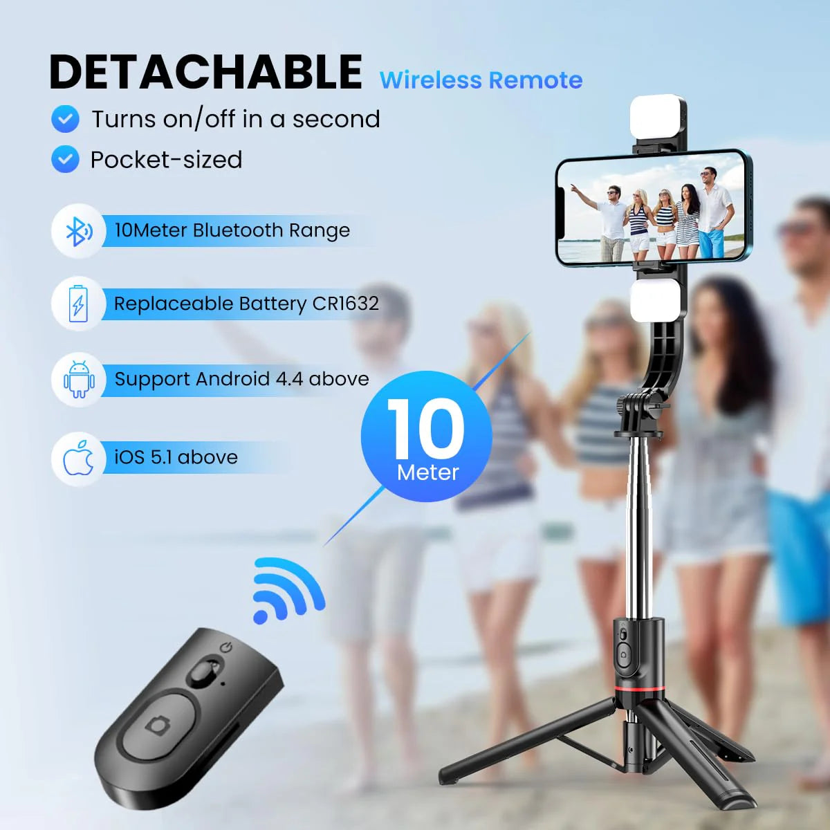 Lumistick Smart Wireless Selfie Stick