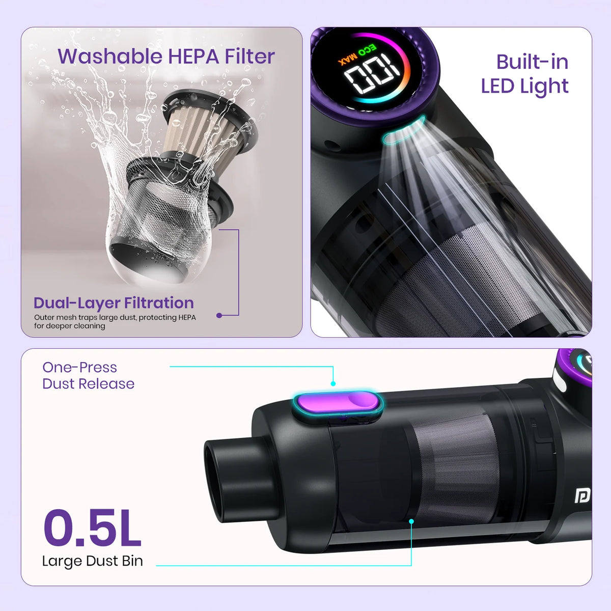 2-in-1 Cordless Vacuum Cleaner MopCop Prime