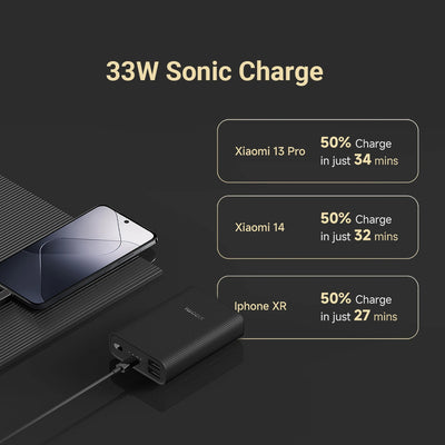 10000mAh 33W Pocket Power Bank 