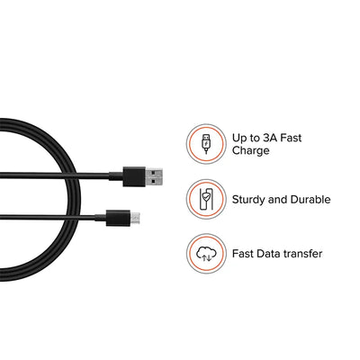 22.5W QuickCharge USB-A to Type-C Cable 