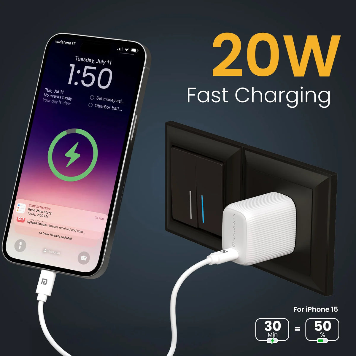 Adapto 20X 20W Type-C PD Charger