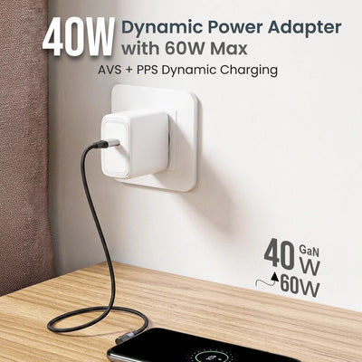 Adapto 40AVS 40W GaN Type-C Charger