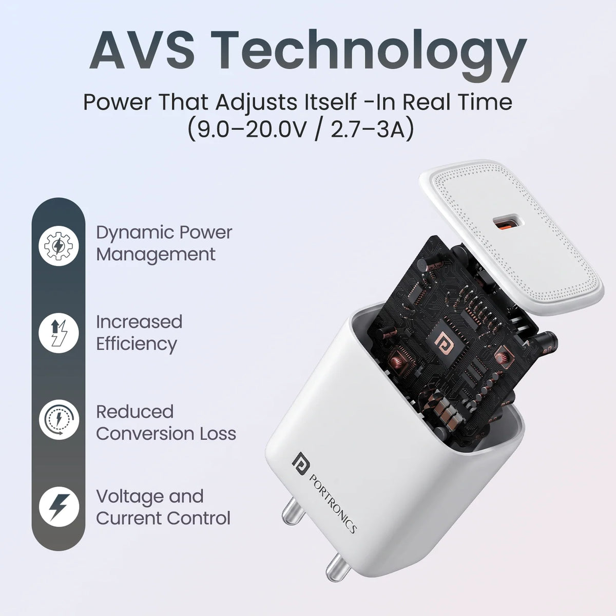 Adapto 40AVS 40W GaN Type-C Charger