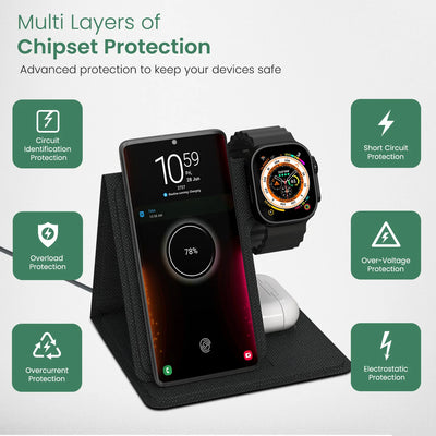 Freedom Fold 3 15W 3-in-1 Wireless Charger