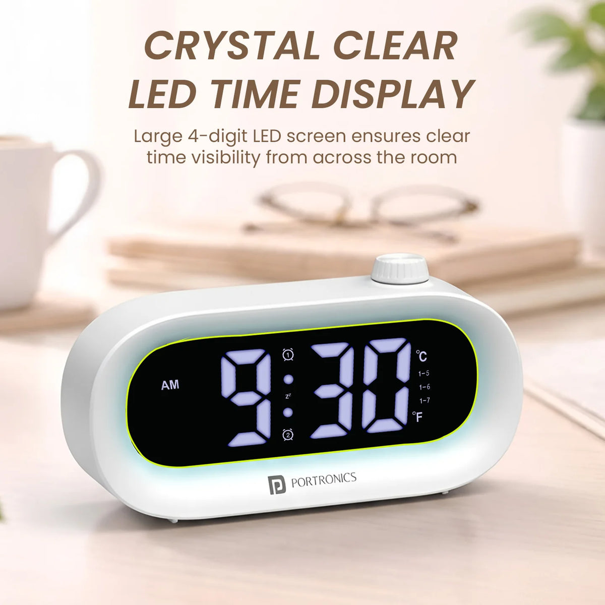 GlowTime LED Digital Alarm Clock