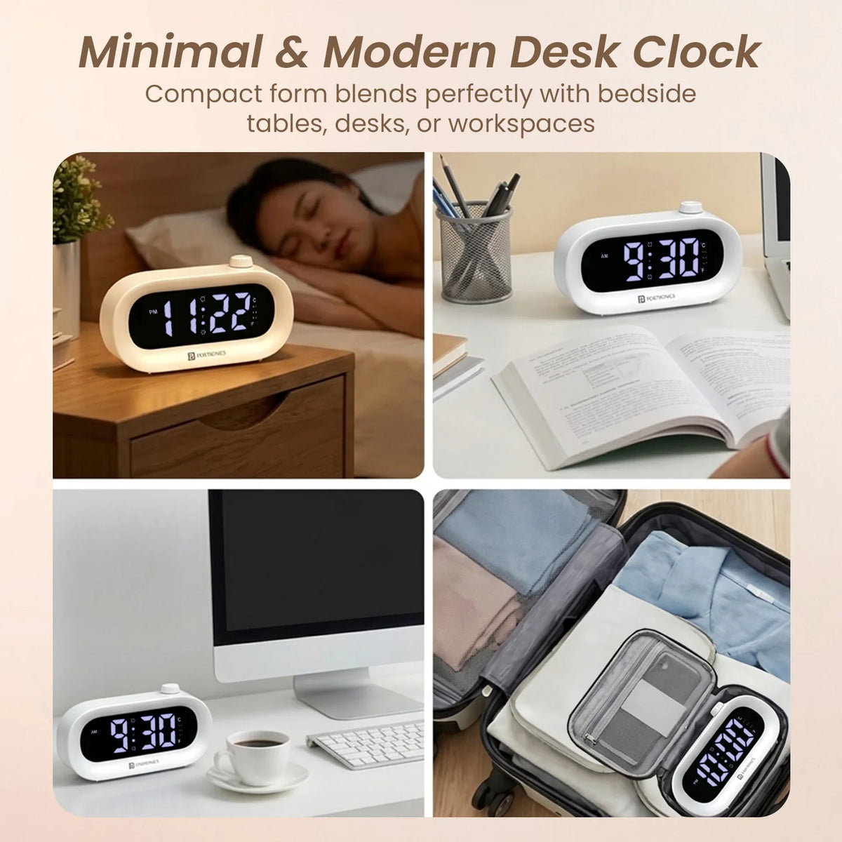 GlowTime LED Digital Alarm Clock