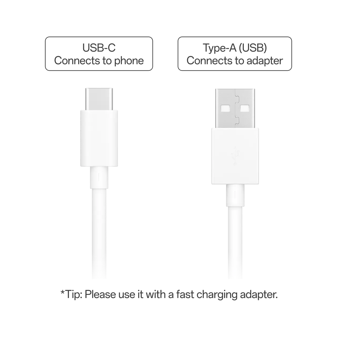 VOOC Power Cable - USB-A to USB-C 